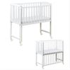 Baby-Delux Beistellbett Babybett Teddy Beige, Stillbett 90x40 weiß höhenverstellbar, Matratze inkl. komplett Set Bild 2