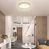 ZMH Deckenlampe LED Deckenleuchte Wohnzimmer Rund Weiß Modern Stoff Schlafzimmerlampe 3000K 12W Warmweiß Lampe mit Stoffschirm Schlafzimmer Lampenschirm Stoffdeckenlampe für Küche Flur Ø30CM Bild 2