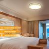 ZMH Deckenlampe LED Deckenleuchte Wohnzimmer Rund Weiß Modern Stoff Schlafzimmerlampe 3000K 12W Warmweiß Lampe mit Stoffschirm Schlafzimmer Lampenschirm Stoffdeckenlampe für Küche Flur Ø30CM Bild 5