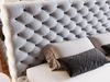GRAINGOLD Astra Doppelbett 180x200, Polsterbett mit Kopfteil und Bettkasten, Samt-Stoff, Grau Bild 5