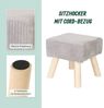 Relaxdays Hocker Cord Bild 5