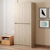 Flieks Kleiderschrank Kleiderschrank Doppeltür-Design 70×40×170cm mit Kleiderstange Bild 3