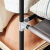 Stoffschrank XXL mit Kleiderstange, Stoff, Metall, Kunststoff, Grau, 175 x 150 x 45 cm Bild 4