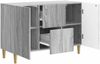 vidaXL Sideboard Graues Sonoma 89 x 34,5 x 60 cm Holzwerkstoff 894661 Bild 3