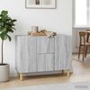 vidaXL Sideboard Graues Sonoma 89 x 34,5 x 60 cm Holzwerkstoff 894661 Bild 4