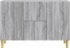 vidaXL Sideboard Graues Sonoma 89 x 34,5 x 60 cm Holzwerkstoff 894661 Bild 4