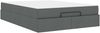 vidaXL Bettgestell mit Matratze 2 pcs Dunkelgrau Stoff 3399488 Bild 2