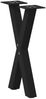 vidaXL Couchtischbeine X-Form 2 Stk. Schwarz 38x(42-43) cm Stahl 4012892 Bild 4