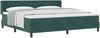 vidaXL Boxspringbett mit Kopfteil Dunkelgrün 200 x 200 cm Samt 3341435 Bild 2