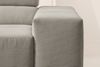 KAWOLA Sofa NEVADA Ecksofa Feincord grau mit motorischem Sitzvorzug Recamiere links 70 x 215 x 319 cm Bild 4