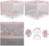 Cangaroo Laufstall Joyzi Matratze Reisebett faltbar Tasche vier Plüschfiguren rosa Bild 4