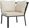 vidaXL Gartenstuhl mit Sandfarbigen Kissen 76x76x79 cm Stahl 362724 Bild 2