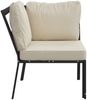 vidaXL Gartenstuhl mit Sandfarbigen Kissen 76x76x79 cm Stahl 362724 Bild 4