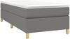 vidaXL Polsterbett, Stoff, Dunkelgrau, 90x200 cm, Natur Bild 3