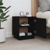Nachttisch Schwarz 40 x 34 x 45 cm Massivholz Kiefer [818283] Bild 3