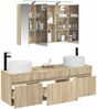 vidaXL Badezimmerschrank-Set 4 pcs Sonoma-Eiche 100 x 14,5 x 70 cm 3406657 Bild 3