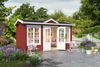 Lasita Maja Gartenhaus Kensington ISO Gartenhaus aus Holz in Rot Holzhaus mit 44 mm Wandstärke Blockbohlenhaus Bild 4