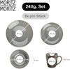 Moritz & Moritz SENSE grau Geschirrset 24 tlg, 6 Personen Bild 2