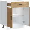 vidaXL Küchenunterschrank Porto Artisan-Eiche Holzwerkstoff 853976 Bild 5