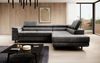Designer Sofa Costa mit Schlaf - und Klappfunktion Grau Rechts Bild 2