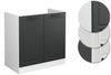 Spülenunterschrank R-Line Anthrazit Landhaus 80 cm ohne Arbeitsplatte Vicco Bild 3