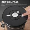 BlingBin Kaffeedose 1,8/2,8L Edelstahl Kaffeebohnen Vorratsdose,Luftdichte Kaffeebehälter, Edelstahl, (1er Set, 1-tlg, 14.8*20.8 cm), Kaffeedose mit CO2-Ventil, Messlöffel & Datumsanzeige für Nüsse Kakao Bild 4