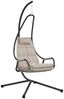 vidaXL Hängendes Ei-Stuhl Taupe 94 x 107 x 196,5 cm Stahl 42003853 Bild 2