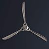 Wandpropeller Deko 85x85cm Silber Metall Flugzeug Aluminium Modern Bild 2