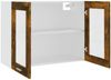 vidaXL Hängeschrank Lyon Glas Räuchereiche 80x31x60 cm Holzwerkstoff 815594 Bild 5