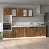 vidaXL Hängeschrank Lyon Glas Räuchereiche 80x31x60 cm Holzwerkstoff 815594 Bild 3