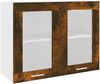 vidaXL Hängeschrank Lyon Glas Räuchereiche 80x31x60 cm Holzwerkstoff 815594 Bild 2