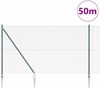 vidaXL Schweißdrahtzaun mit Spikes 50 x 1,5 m PVC-beschichteter Stahl 3352127 Bild 3