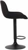 2er Set Barhocker Lentini, drehbar, Schwarz, Schwarz, Stoff Bild 4