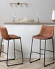 Barstuhl braun 2er Set FRANKS Bild 3