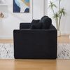 Modul Sitzmöbel Cord, 101x102.5x84 cm Schwarz–Einzelsitzsofa, Sitzhocker mit Federkern, kein Aufbau Bild 5