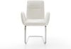 Freischwinger Vinja-Flex Bouclé Soft Beige Freischwinger flach Edelstahl Bild 2