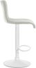 Barhocker PESAN - Samt Creme 39x36x83 cm Weiß | Barstuhl Höhenverstellbar Mit Lehne Drehbar Tresenhocker Tresenstuhl Kneipenhocker Kneipenstuhl Bild 5