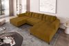 99rooms Massimo Wohnlandschaft Cordstoff POSO Gold mit Schlaffunktion Bild 4