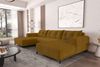99rooms Massimo Wohnlandschaft Cordstoff POSO Gold mit Schlaffunktion Bild 2