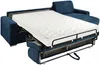 Vente-unique - CALITO Sofa SamtStoff Blau - B 223 cm152 cm x H 90 cm x L 278 cm Bild 4