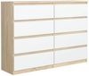 meble masztalerz Kommode Mit 8 Schubladen - 140 cm breit – modern, praktisch & geräumig Bild 3