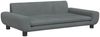 vidaXL Hundebett, Samt, Dunkelgrau, 100 x 54 x 33 cm Bild 3