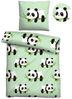 Traumhaft schlafen - Castell - Markenbettwäsche Mikrofaser Bettwäsche 0560250 PANDA, mint, 1x 135x200 cm + 1x 80x80 cm Bild 2