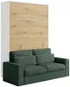 Vente-unique - RAPILI Bett Holz, Platte BeigeWeiß - B 133 cm239,2 cm x H 225,2 cm x L 200 cm Bild 4