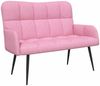 vidaXL 2-Sitzer Sofa Rosa 115 x 61 x 87 cm Stoff 42028939 Bild 2