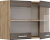 Küchenglasschrank R-Line Edelgrau 80 cm Vicco Bild 4