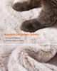 Feandrea Kratzbaum groß, Katzenbaum mit weichem Bezug, für große Katzen, Ombré-Braun-Weiß Bild 3
