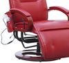 Relaxliege ARLES II, Relaxsessel Massagesessel, MIT Massage ~ Leder, rot Bild 2