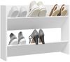 vidaXL Wand-Schuhschrank Weiß 80x18x60 cm Holzwerkstoff 806741 Bild 3