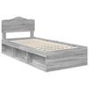 vidaXL Bettrahmen Graues Sonoma 100 x 200 cm Massives Kiefernholz 3412939 Bild 4